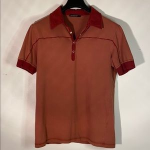 Neil Barrett vintage Burnt sienna polo